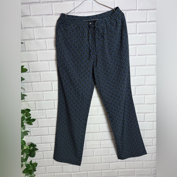 TALBOTS Navy Blue pants with Elastic Waist and Tapered Fit/size 8 - Picture 2 of 14